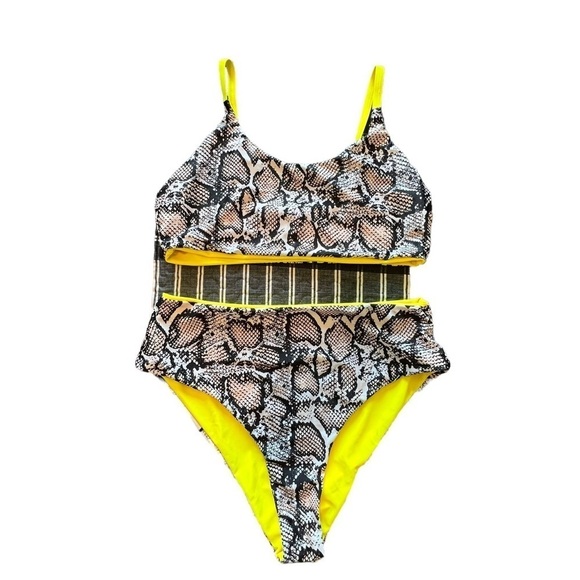 Plus Snakeskin Bikini Swimsuit size:2X - Picture 7 of 8
